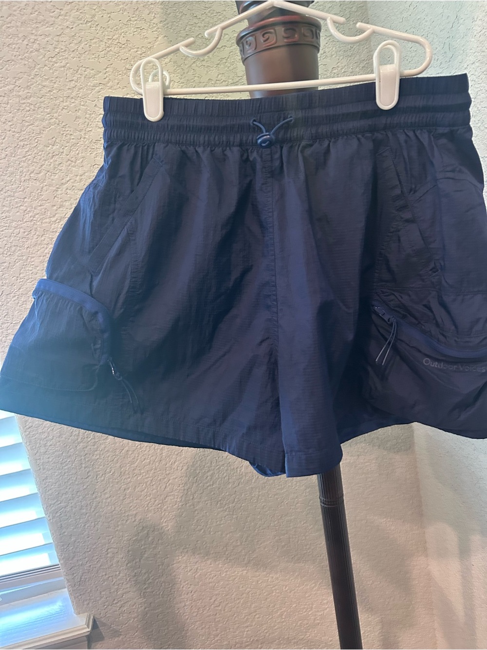 Outdoor Voices Deep Navy Ripstop Workout Shorts - Picture 2 of 5